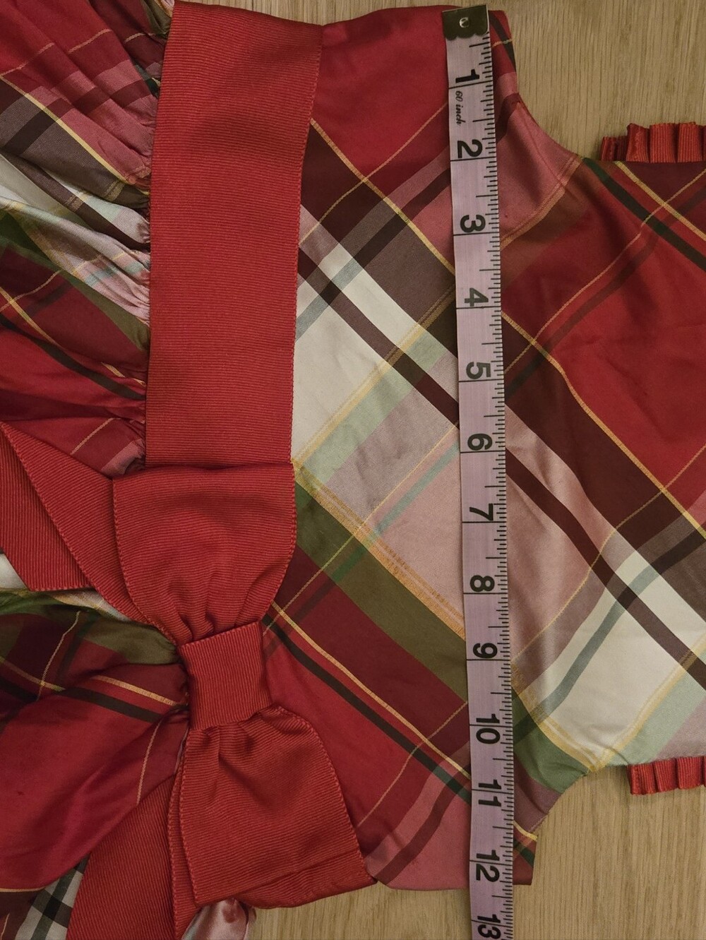 Janie and Jack Vibrant Red Plaid Dress - Picture 7 of 10